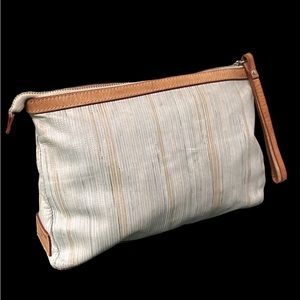 Cavalcanti Made In Italy Leather Bag Purse Neutral Preppy Travel